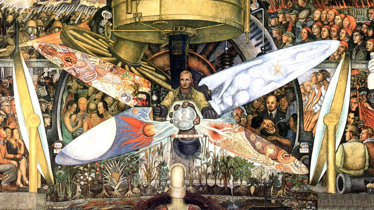 Diego Rivera Mural, "Man at the Crossroads"