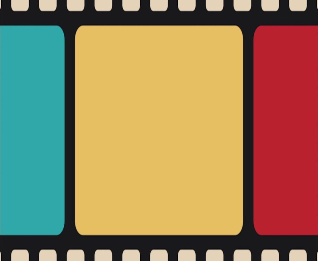 snippet of film celluloid