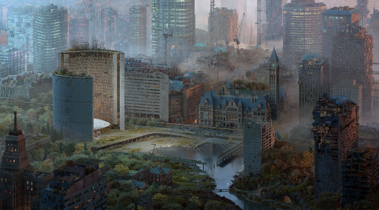 Toronto reclaimed by nature