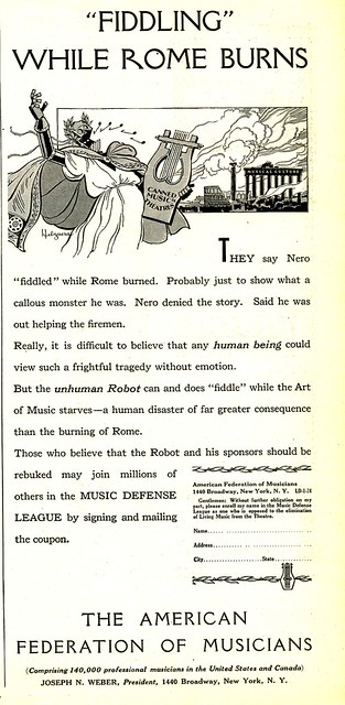 "Fiddling" While Rome Burns